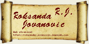 Roksanda Jovanović vizit kartica